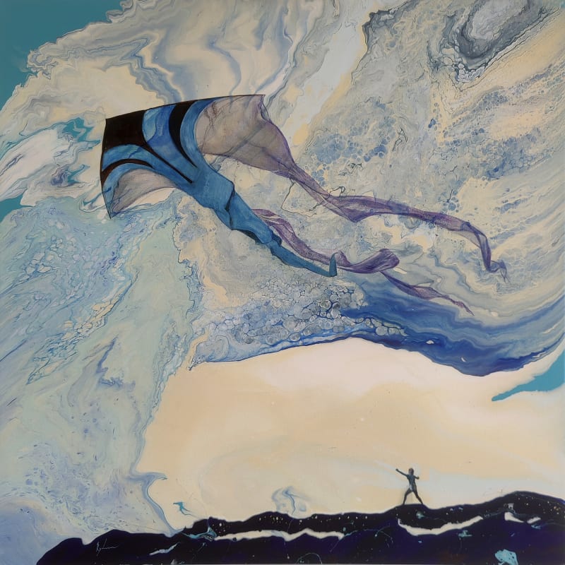 NADIA RYZHAKOVA Untitled II Acrylic and Oil on Canvas 80 x 80 cm