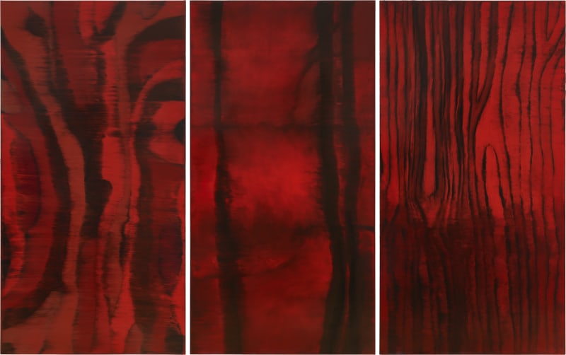 Pal B. Stock Heartbeat (triptych), 2017 beeswax, encaustic, oil on wood panel 200 x 315 cm 78 3/4 x 124 1/8 in