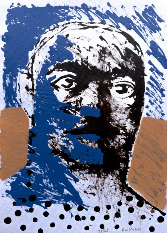 Alexandru Rădvan Wild Beach #1, 2021 acrylic and acrylic ink on canvas 41.5 x 29.5 cm 16 3/8 x 11 5/8 in