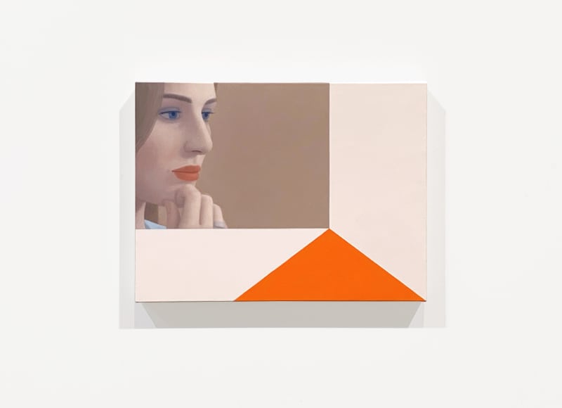 Ridley Howard, Portrait, Tan and Orange, 2021