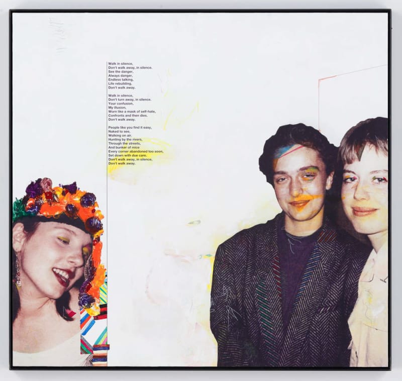 Lothar Hempel People Like You Find It Easy, 2014 Acrylic, ink, oil, crayon, spray paint, graphite on a primed aluminum sheet 36 1/4 x 38 1/4 inches (92.1 x 97.2 cm) 36 1/4 x 38 1/4 inches (framed) (92.1 x 97.2 cm)