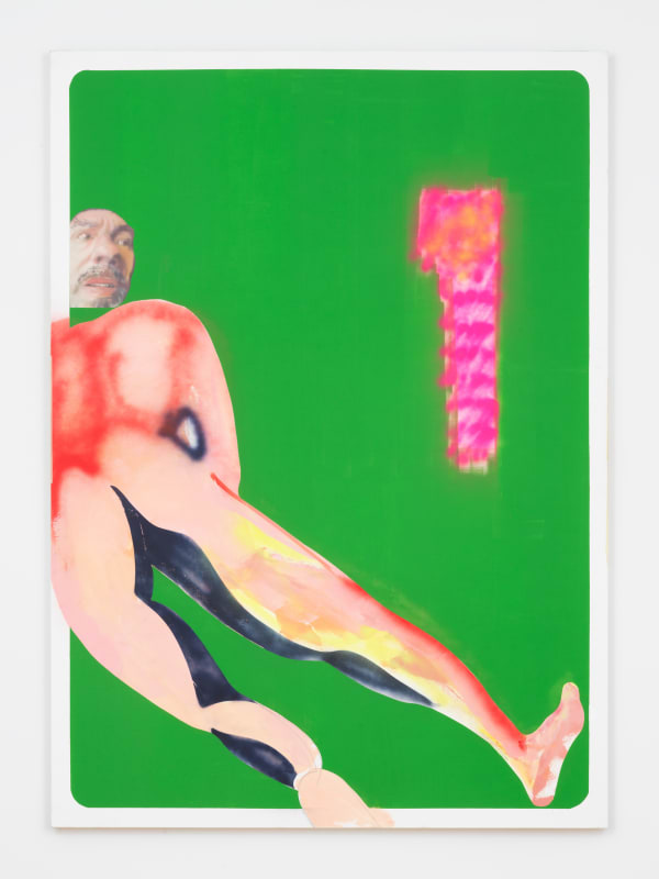 Alessandro Pessoli Mirror Me, 2017 Oil and spraypaint on canvas 78 x 56 inches (198.1 x 142.2 cm)