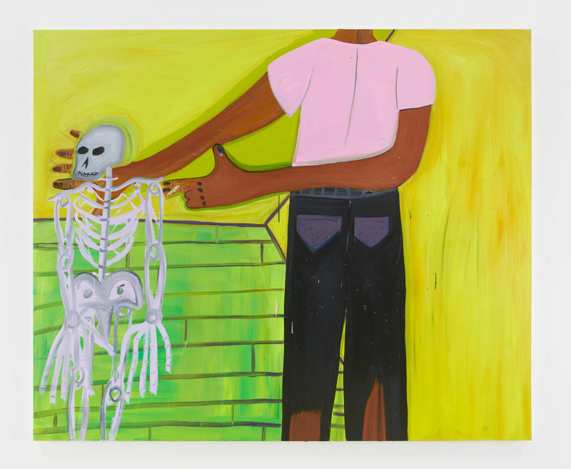 Marcus Jahmal Acid Wash, 2022 Oil on canvas 60 x 72 inches (152.4 x 182.9 cm)