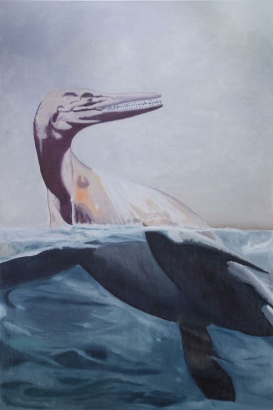 Eberhard Havekost Saurier, 2016 Oil on canvas 110 1/4 x 70 7/8 inches (280 x 180 cm)