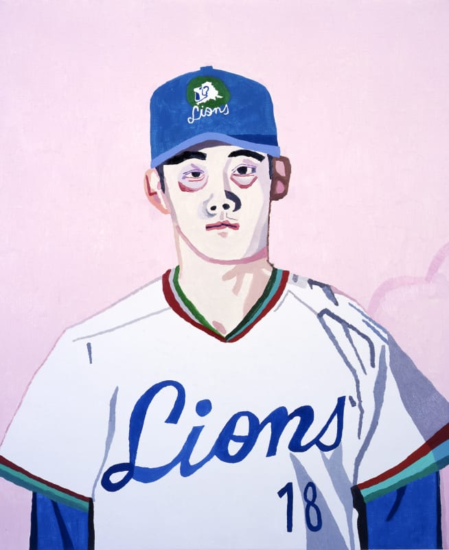 Jonas Wood Daisuke Matsuzaka, 2007 Oil on linen 28 x 23 inches