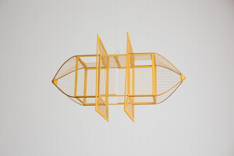 Marepe Embutido IX, 2017 Wood and acrylic wire 44.88 x 23.62 x 23.23 inches (114 x 60 x 59 cm)