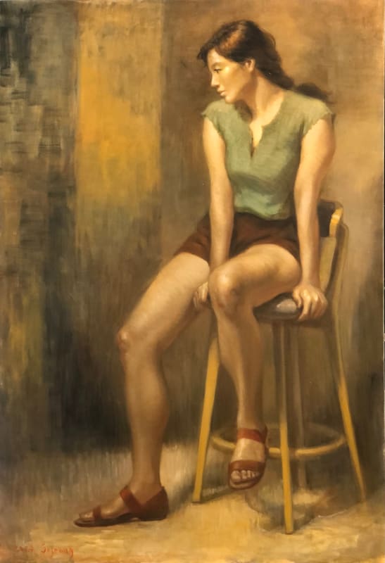 김소정 KIM, So Jeong 상념, 2024 oil on canvas 116.8x80.3cm