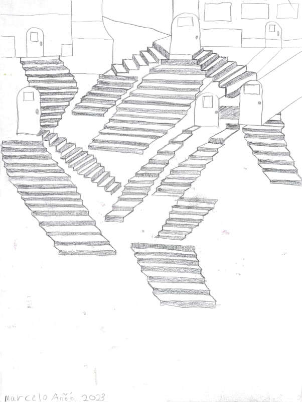 Marcelo Añón Untitled, 2023 Graphite on Paper 12 x 9 in. 30.5 x 22.9 cm.