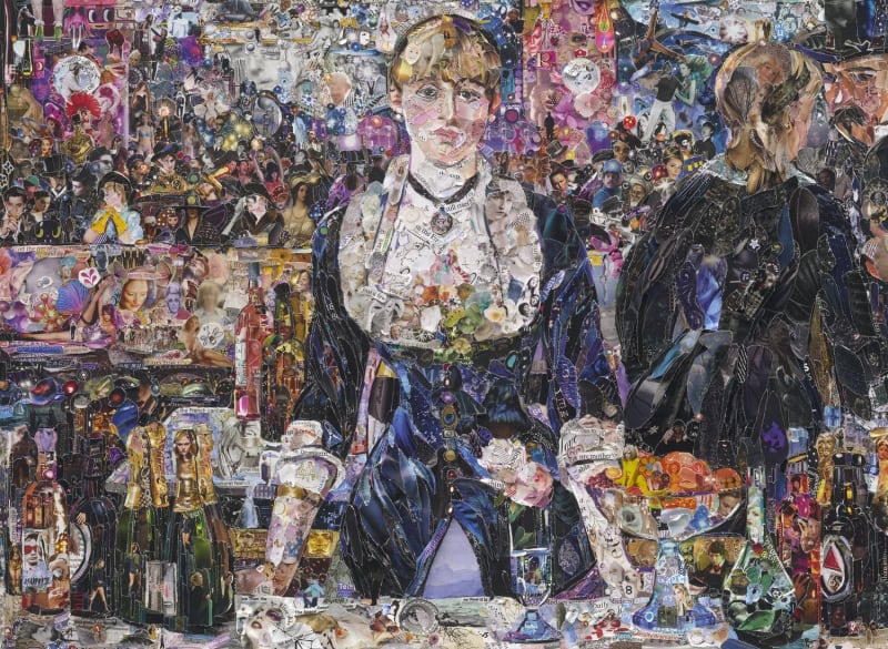 Vik Muniz A Bar at the Folies-Bergère, after Edouard Manet (Pictures of Magazines 2), 2012 Digital C-print 101.6 x 140.4 cm; (40 x 55 1/4 in.) edition of 6 plus 4 artist's proofs