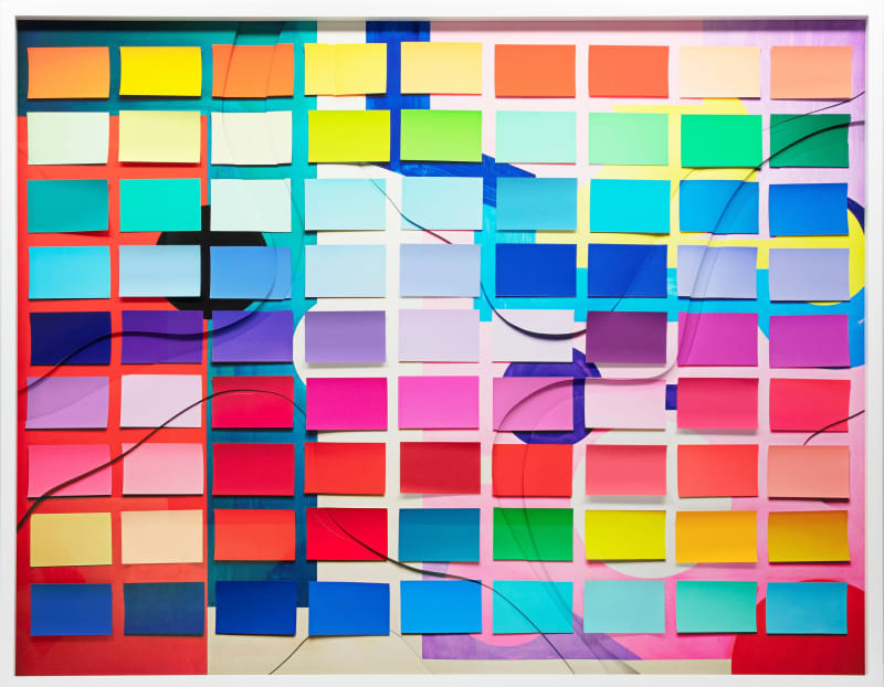 Vik Muniz Messy Colour Grid (Handmade), 2019 Mixed media 94 x 119.4 cm; (37 x 47 in.) Unique
