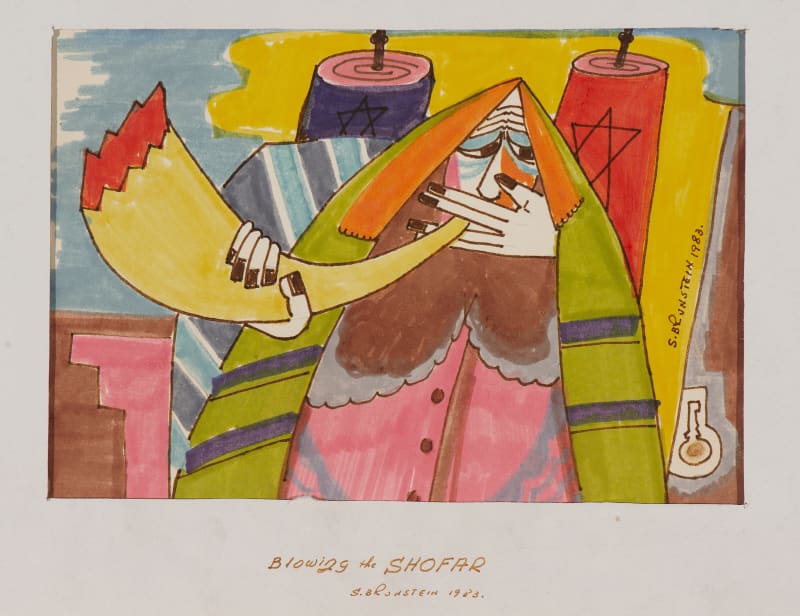 Stanislaw Brunstein, Blowing the Shofar, 1983
