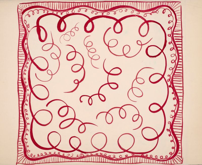 Lena Pillico, Scarf Design I, c. 1920s-40s