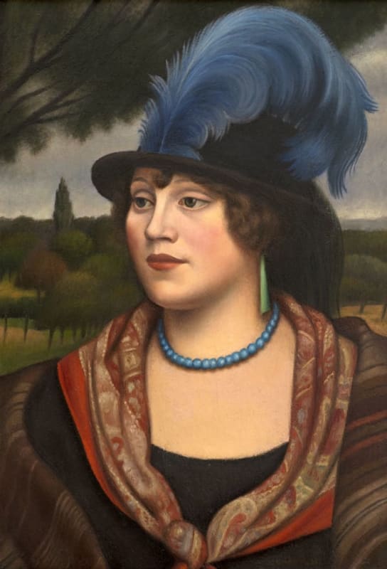 Mark Gertler The Coster Woman oil 58.5 x 61 (lower right) 'M. Gertler 23'