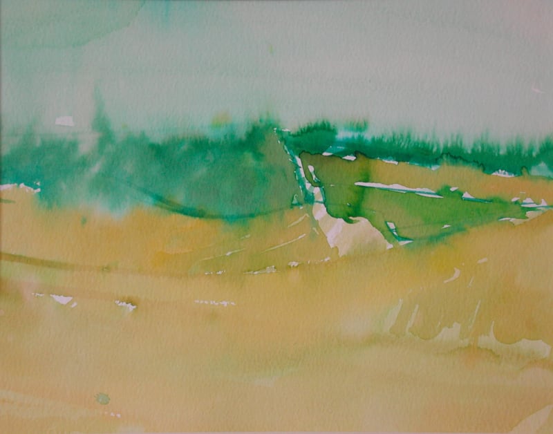 David Hamilton RWS, Across to the Trees