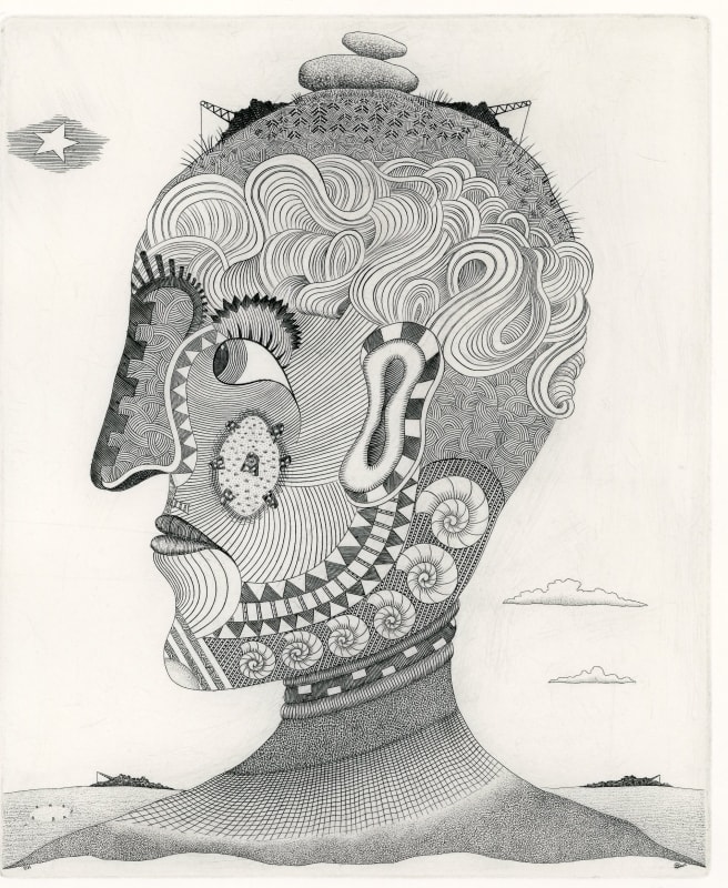 Brian Hanscomb RE, Profile of Bodmin Moor Head, 2023