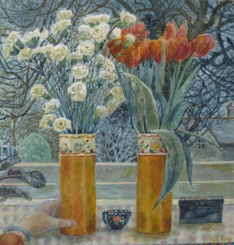 June Berry RWS Hon. RE, Two Vases