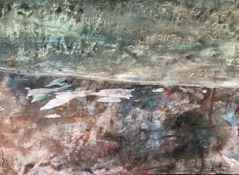 Robin Richmond RWS, Ice Puddles and Snowstorm, France