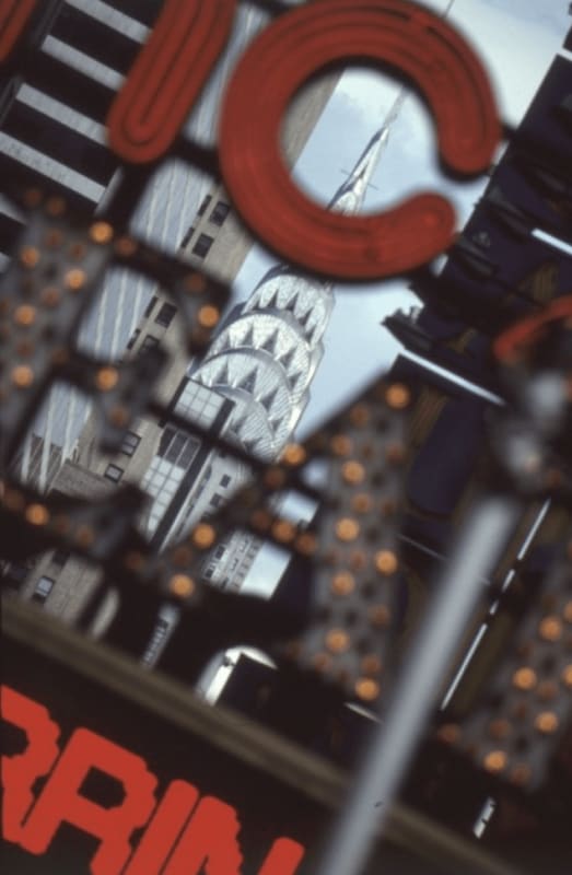 Louis Stettner, Chrysler Building from Times Square, 2004
