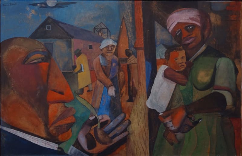 Romare Bearden The Rites of Spring, ca. 1940 Gouache on Cardboard 31 ½ x 48 in. 80 x 121.9 cm