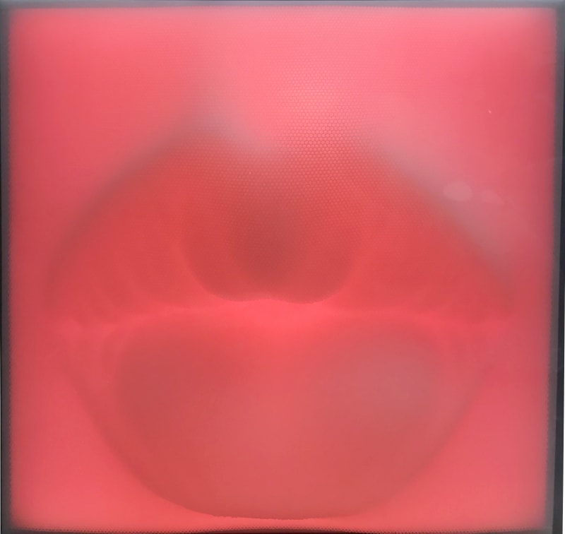 Sangsik Hong Blow- R Plastic straws, LED 21 5/8 x 21 5/8 x 5 7/8 in Framed: 25 1/4 x 25 1/4 x 9 1/2 in Edition 1/5