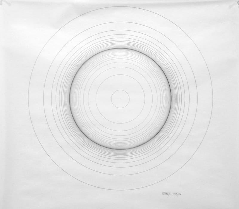 Glenn Branca 1985/N, 1985 Ink on vellum 25 x 25 inches
