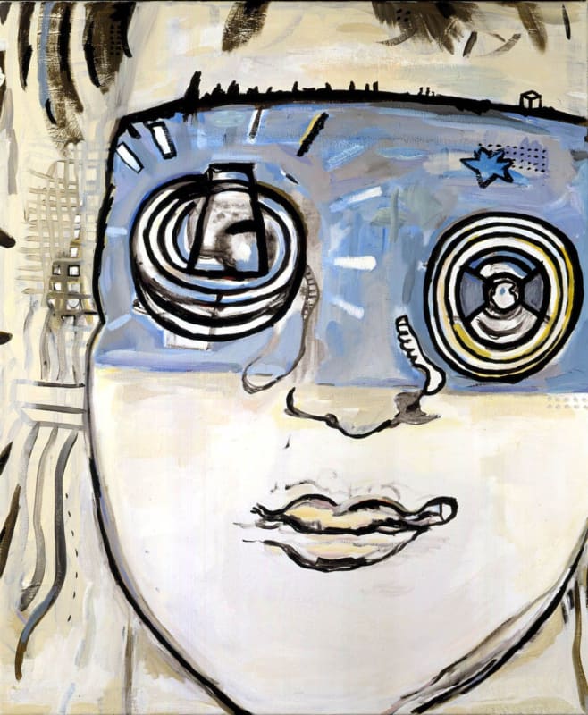 Hannah van Bart A Piece of Sky, 2004 Acrylic on canvas 33 1/2 x 27 5/8 inches