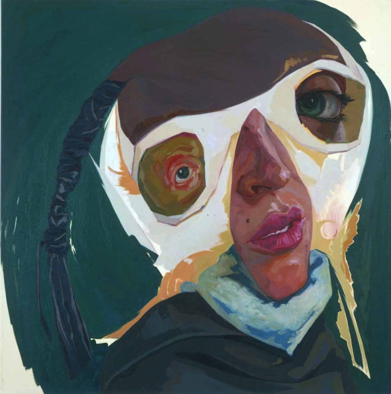 Yi Chen The Manchurian Aviator, 2005 Oil on canvas 44 x 44 inches