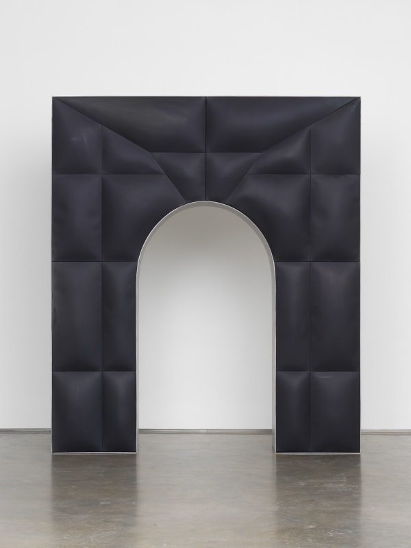 Dean Levin Untitled, 2017 Fiberglass-reinforced plaster and oil on cotton, wood, aluminum 120 x 104 1/2 x 24 inches 304.8 x 265.4 x 61 cm