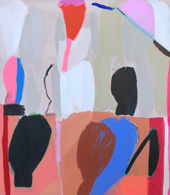 Sarah Boyts Yoder Environment 2 (Balloon Garden), 2021 Acrylic and tempera on canvas 65.0h x 56.0w in 165.1h x 142.24w cm