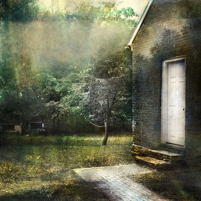 David Douglas Study for the Poet’s Yard, 2018 Mixed media on panel 43.0h x 43.0w in 107.95h x 109.22w cm