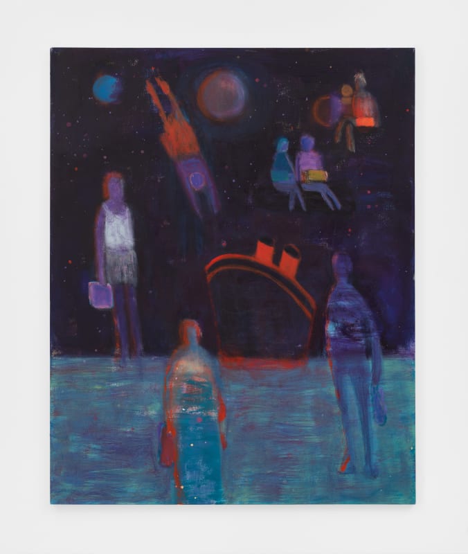 Katherine Bradford Carrier Painting, 2024 Acrylic on canvas 152.4 x 121.9 cm 60 x 48 inches