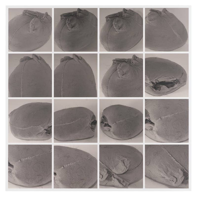 Sonia Boyce, Three Legs of Tights Stuffed With Afro Hair, 2015