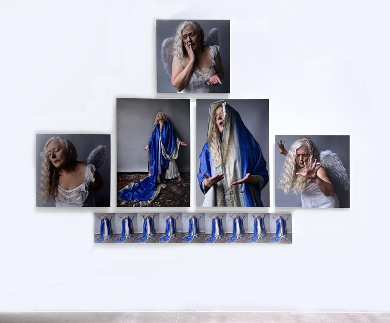 Rosy Martin, I didn't put myself down for sainthood (1. installed work) in collaboration with Verity Welstead, 2018