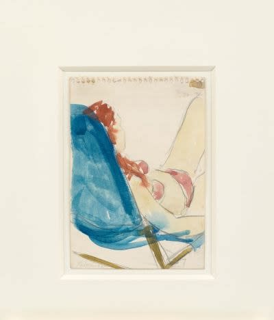 Blinky Palermo, Ohne Titel (Frau im Liegestuhl), 1965