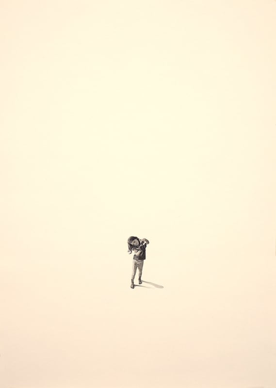 Fabien Mérelle Ellie, 2023 Encre et aquarelle sur papier 42 x 29 cm