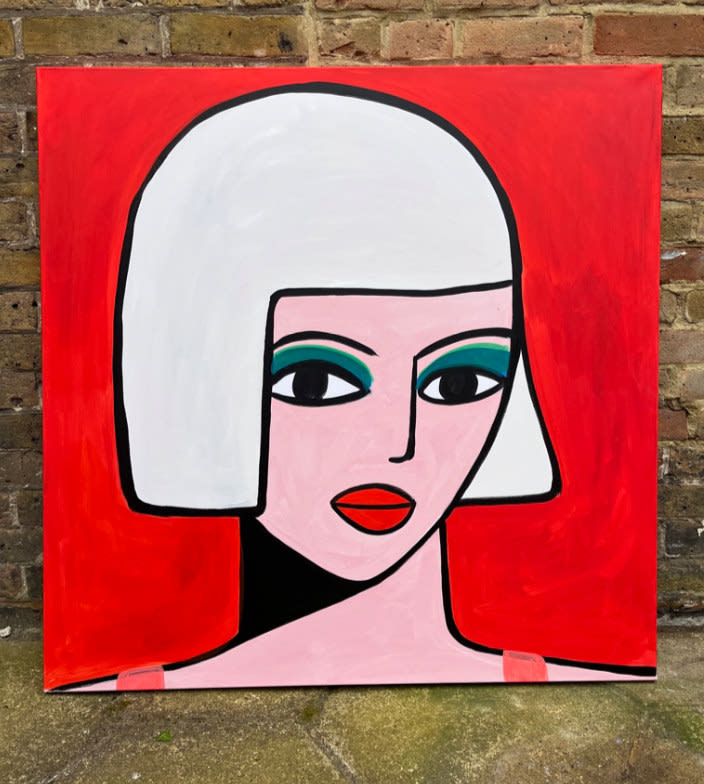 Margo McDaid, Girl on Red, 2024