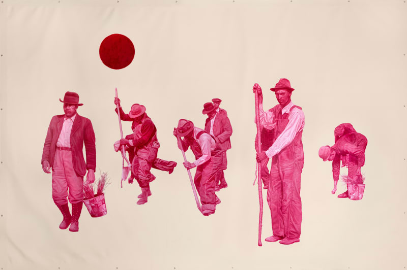 Joel Daniel Phillips Killed Negative #106, 2025 Oil on raw canvas 114 x 167 inches