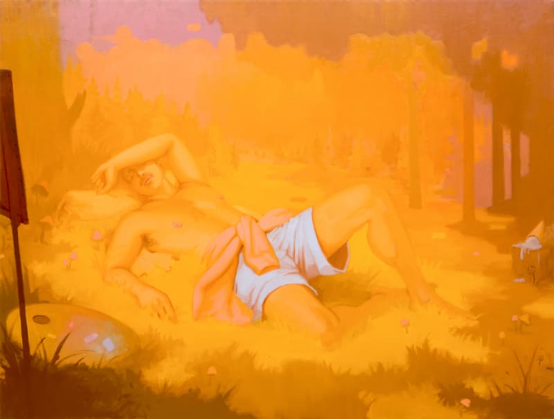 Kyle Coniglio Sprawl, 2023 Oil on canvas 50 x 66 inches