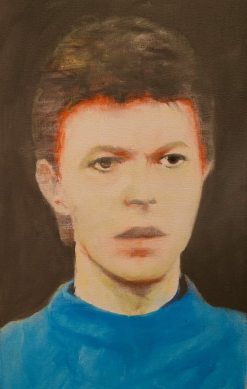 Tony Beaver Bowie I, 2022 Oil on canvas 40.6 x 25.4 cm 16 x 10 in Series: David Bowie