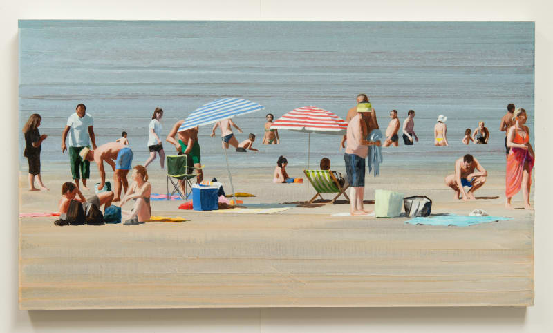 David Edmond Beach 7.2, 2023 Oil on panel 39 x 70cm Series: Beach