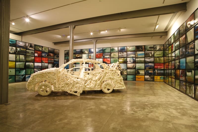 Jitish Kallat, Sweatopia, display view, 2007-2008