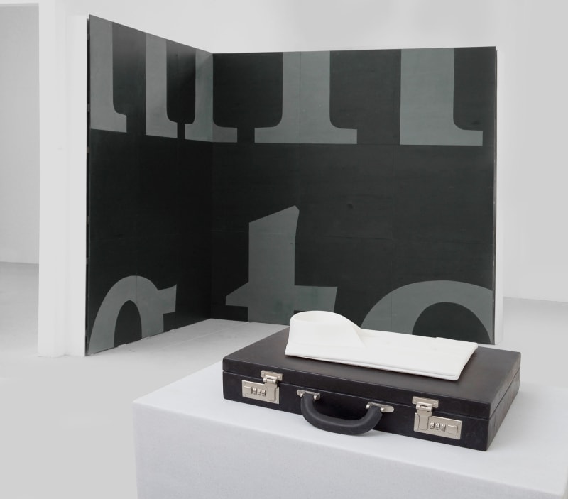 Andreas Blank ... Seeing things that are too big to see, 2009 Slate 280 x 240 x 20