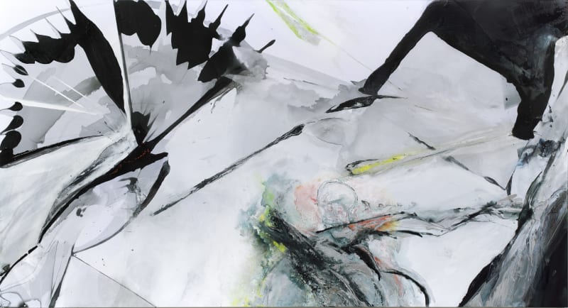 Congruence Is, 2015 acrylic on polyester 65 x 120 in 165.1 x 304.8 cm Claire Baker