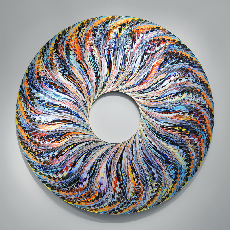 Chuck Elliott Radial / THREE / cyan breaker, 2014 Metallic Lambda photographic print, perspex (mounted and framed) 120 x 120cm Edition of 8