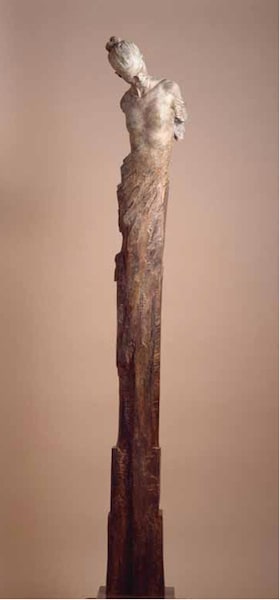 Richard MacDonald Angelic Crystal, Column, 2002 Bronze 74 x 11 x 14.75"