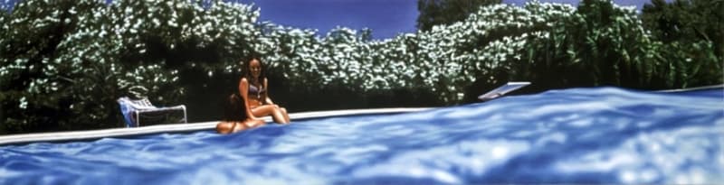 DO I (DIG THAT GIRL), 2000 Oil on linen 30 in x 114 in x 3 in