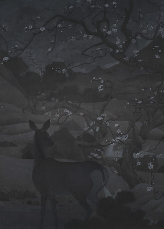 XIAO XU The Endless Glimmers of Hope 无尽珠, 2018 Ink on Paper 纸本水墨 84 x 60 cm