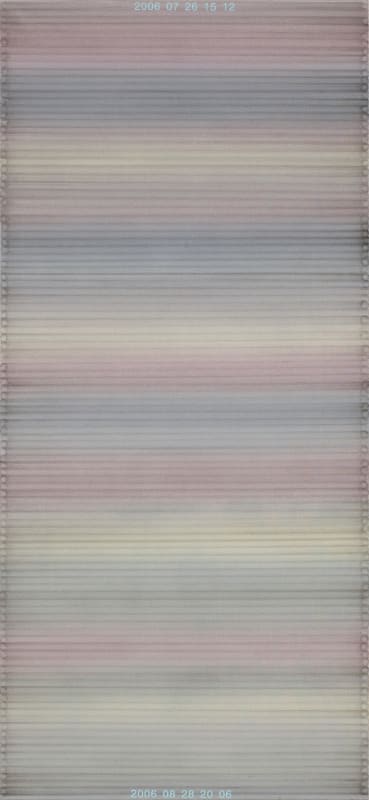 QU Fengguo 200607261512 200608282006, 2006 Acrylic and Charcoal on Canvas 布面丙烯和碳粉 250 x 115 cm