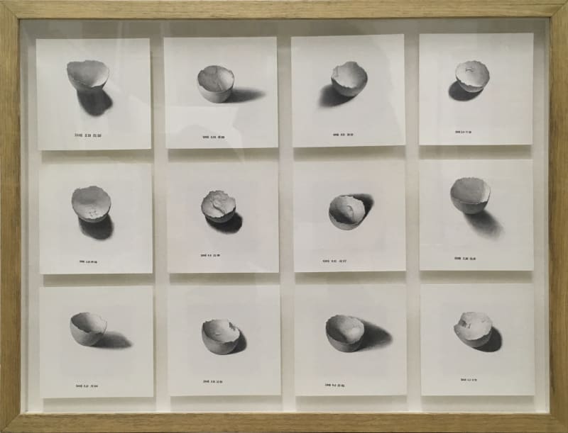 LIU Ren Nothing 空, 2008 Pencil on paper 纸上铅笔 12 x 25 cm x 12 x 12 cm x12