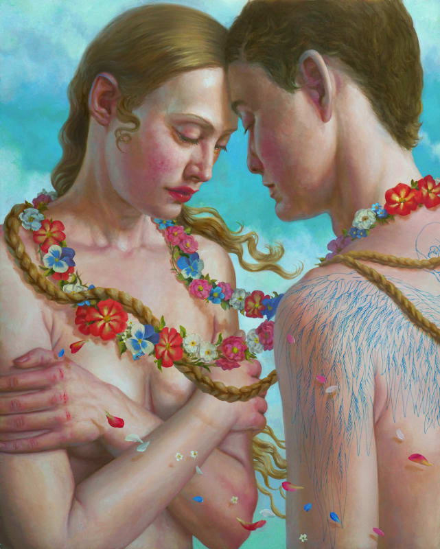 Jana Brike The Ceremony, 2022 Oil on aluminum 40 x 50 cm